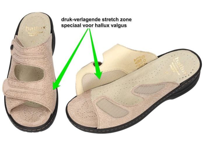 Fidelio Hallux 236023 HALLUX HEDI (H) slippers & muiltjes taupe