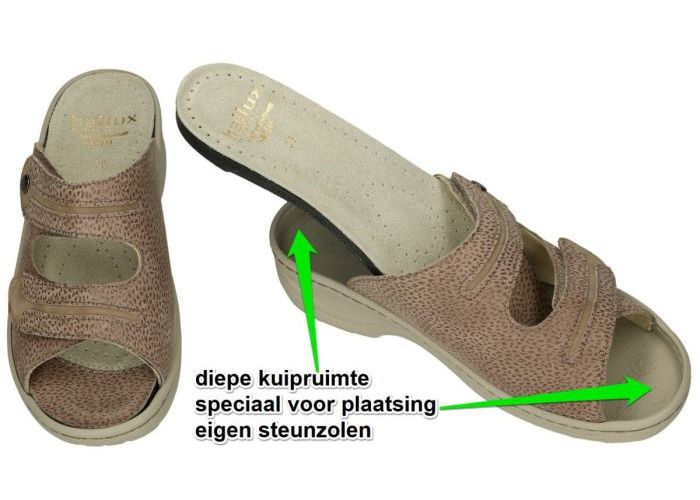 Fidelio Hallux 236023 HALLUX HEDI (H) slippers & muiltjes taupe
