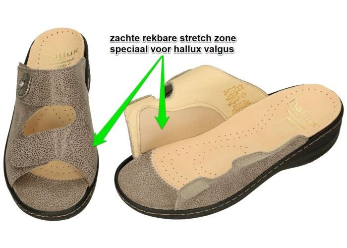 Fidelio Hallux 456003 HALLUX JESSY (J) slippers & muiltjes taupe