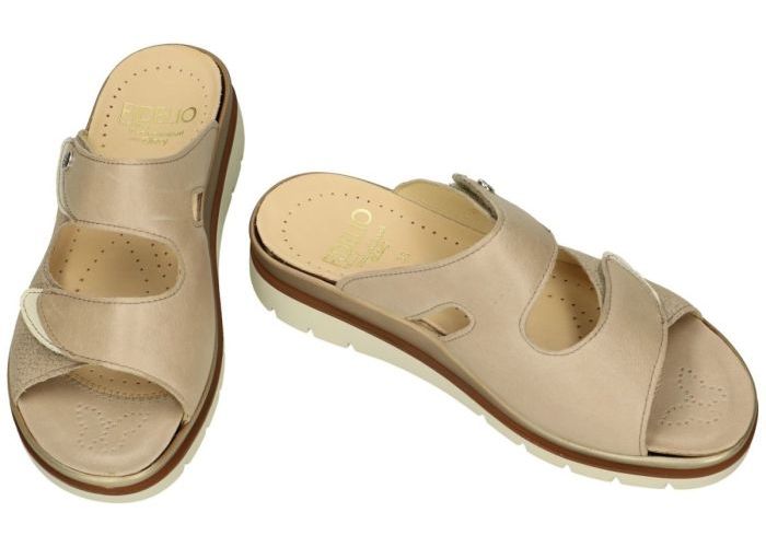 Fidelio Hallux 595020 HALLUX GLORY (G½) slippers & muiltjes taupe