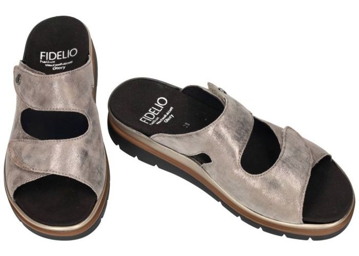 Fidelio Hallux 595020 HALLUX GLORY (G½) slippers & muiltjes taupe