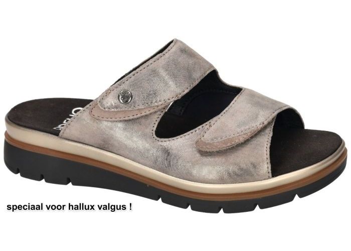 Fidelio Hallux 595020 HALLUX GLORY (G½) slippers & muiltjes taupe