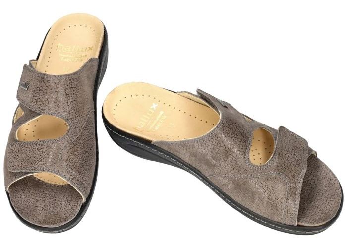 Fidelio Hallux 434133 HALLUX FABIA (F½) slippers & muiltjes taupe donker