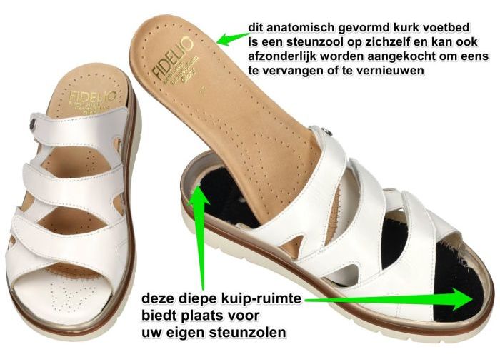 Fidelio Hallux 595001 FIDELIO GLORY G½ slippers & muiltjes wit