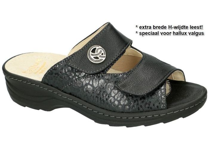Fidelio Hallux 236031 HALLUX HEDI (H) slippers & muiltjes zwart