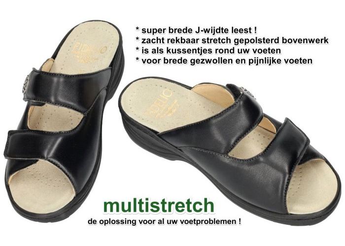 Fidelio Hallux 237031 HALLUX HEDI (J) slippers & muiltjes zwart