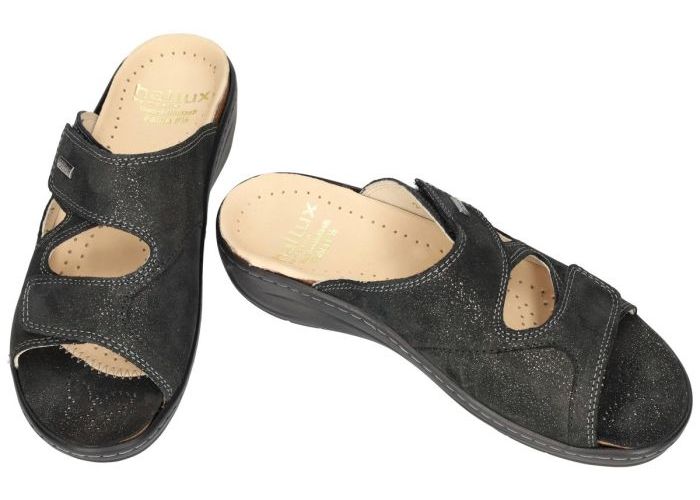 Fidelio Hallux 434133 HALLUX FABIA (F½) slippers & muiltjes zwart