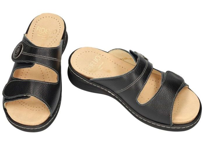 Fidelio Hallux 496031 HILLY H slippers & muiltjes zwart