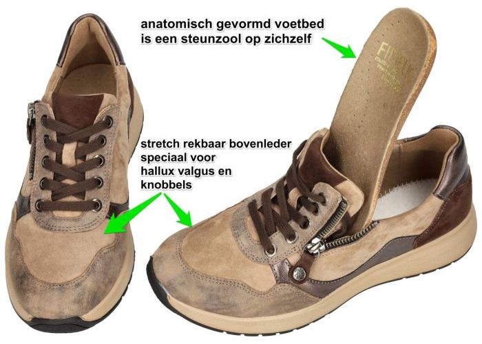 Fidelio Hallux 566111  MULTISTRETCH HEAVEN H sneakers  taupe