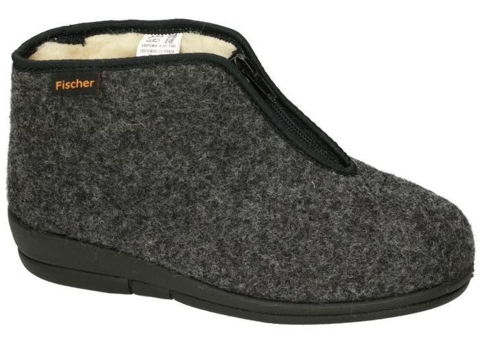 Fischer 203597 pantoffels grijs  donker