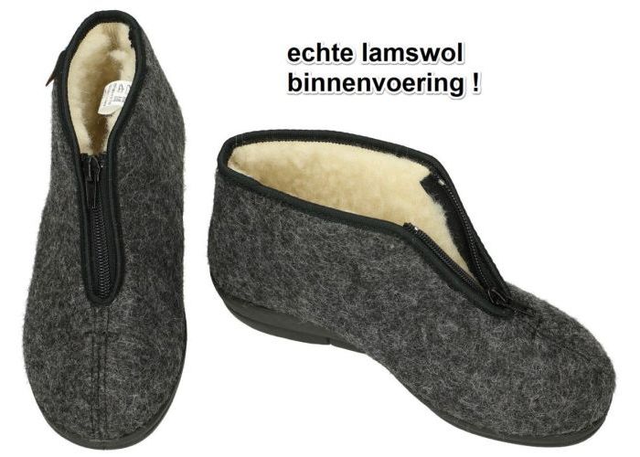 Fischer 203597 pantoffels grijs  donker