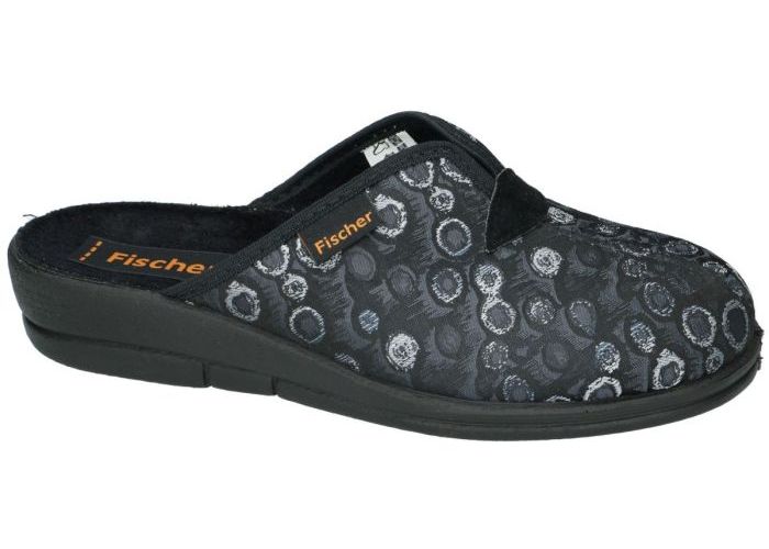 Fischer 203620 pantoffels grijs  donker