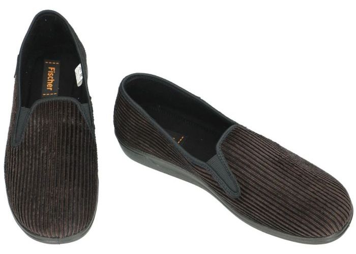 Fischer 204120 pantoffels & slippers bruin donker