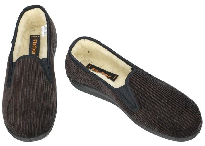 Fischer 204127 pantoffels & slippers bruin donker