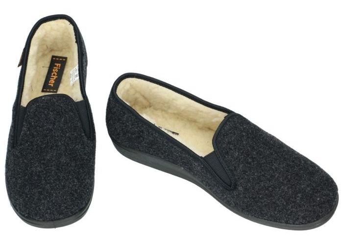 Fischer 204126 pantoffels & slippers grijs  donker