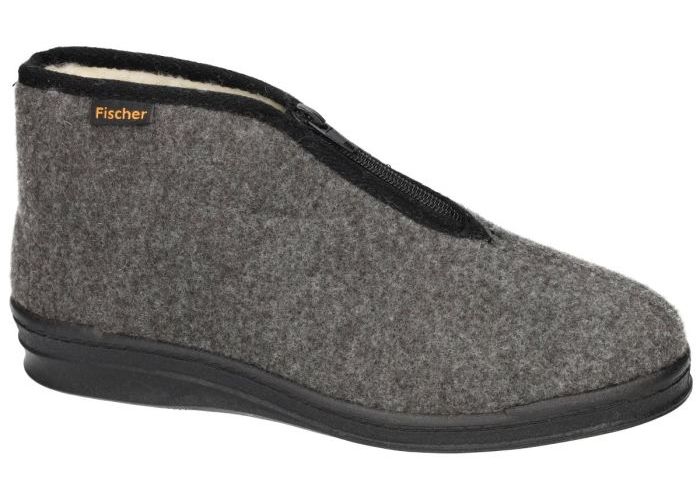 Herenschoenen Fischer PANTOFFELS & SLIPPERS 475566 Grijs  Donker