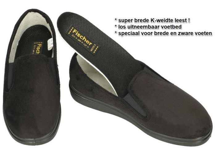 Fischer 13920 (K) pantoffels & slippers zwart
