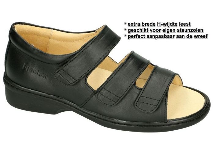 Fischer 19175 sandalen zwart
