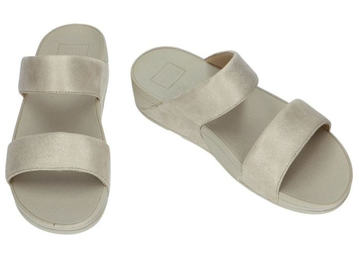 Fitflop H68-308-060 Shimmy Suede Slide slippers & muiltjes beige