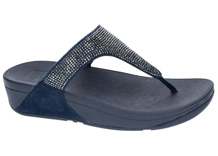 Fitflop C65-097 SlinkyRokkit ToePost slippers & muiltjes blauw donker