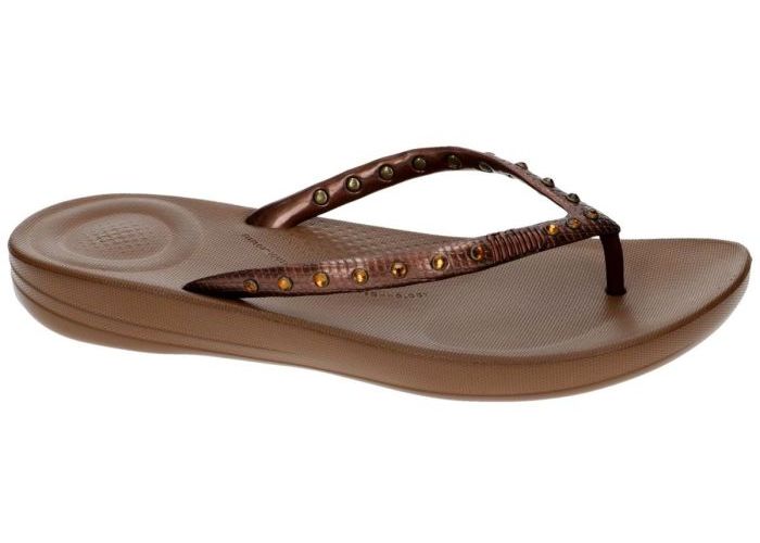 Fitflop Iqushion ergonomic crystal slippers & muiltjes brons