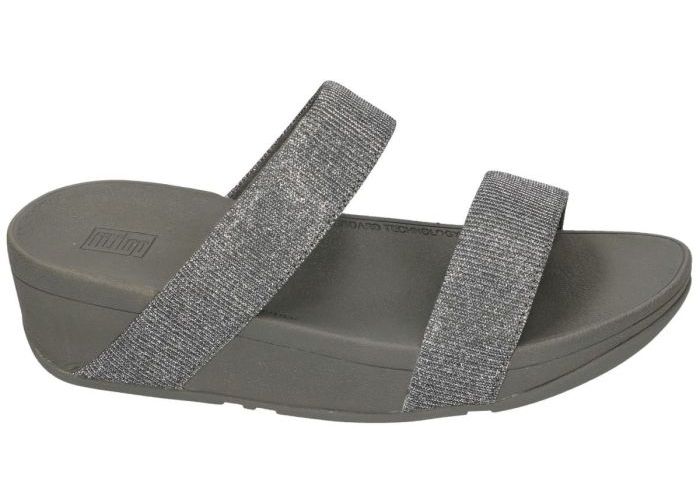 Fitflop LOTTIE GLITZY SLIDE slippers & muiltjes zilver
