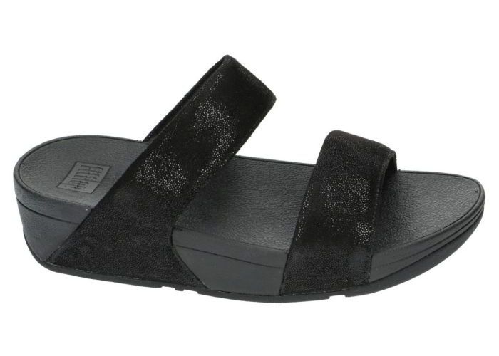 Fitflop H68-403 Shimmy Suede Slide slippers & muiltjes zwart
