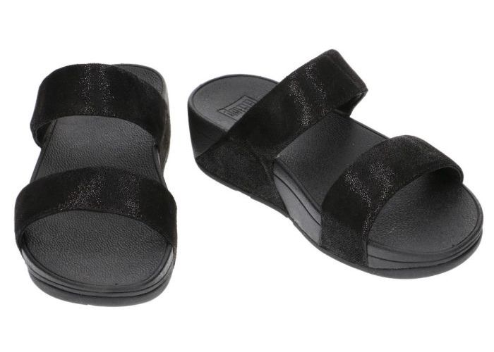 Fitflop H68-403 Shimmy Suede Slide slippers & muiltjes zwart