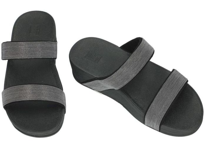Fitflop LOTTIE SHIMMERMESH slide slippers & muiltjes zwart
