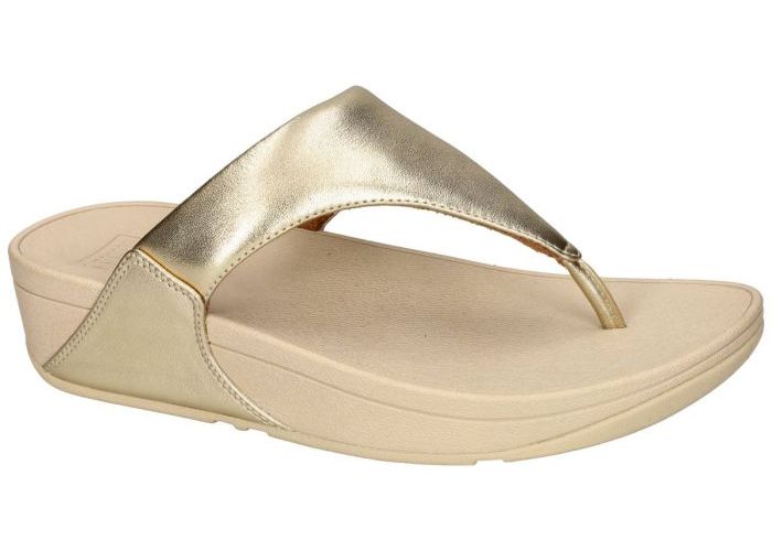 Damesschoenen Fitflop SLIPPERS & MUILTJES LULU LEATHER TOEPOST 188/323 Goud