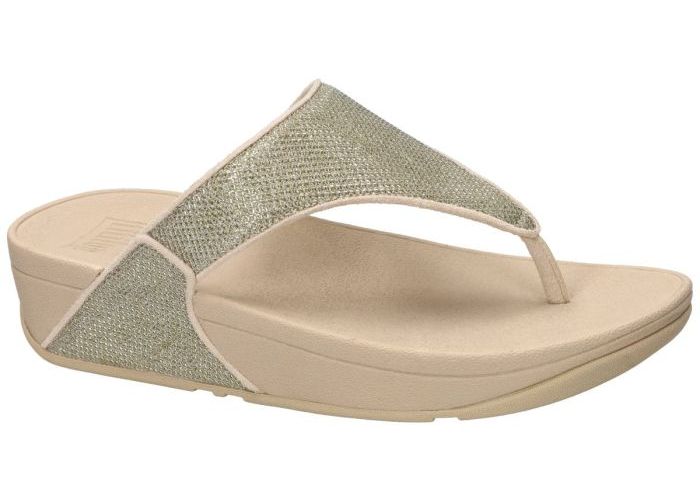 Fitflop LULU SHIMMERGLITZ TOE-POST A4Z/675 slippers & muiltjes goud
