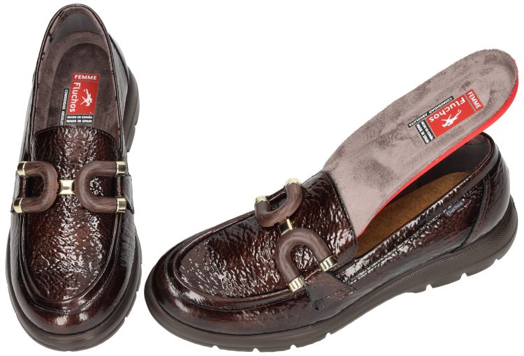 Fluchos GLADIS F2514 ballerina's & mocassins bruin donker