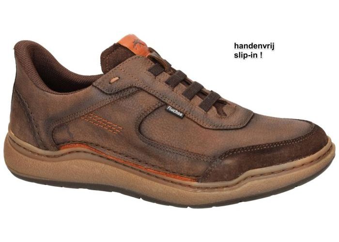 Herenschoenen Fluchos CASUAL SCHOENEN ROCKY   F2253 Bruin Donker