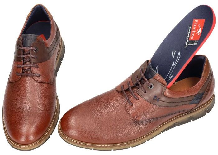 Fluchos KIRO F1578 geklede lage schoenen cognac/caramel