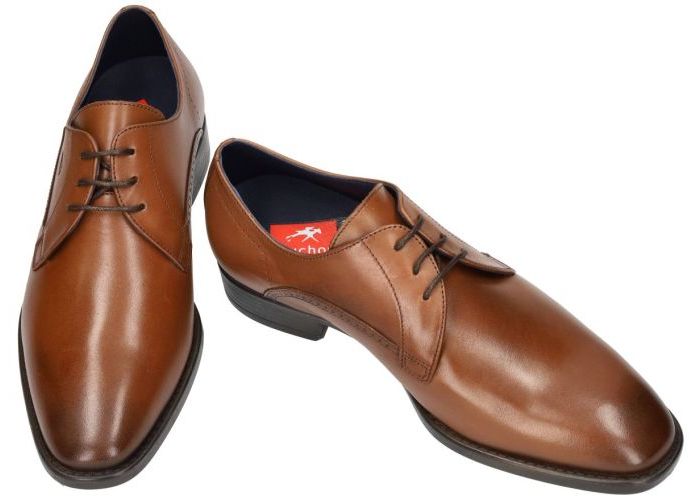 Fluchos LUKE F1056 geklede lage schoenen cognac/caramel