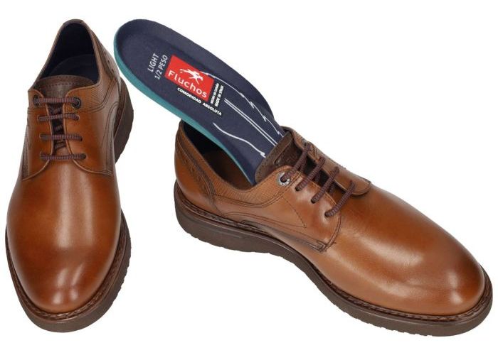 Fluchos WARRIOR F0344  geklede lage schoenen cognac/caramel