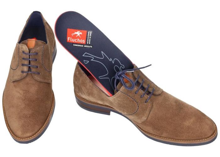 Fluchos THEO F1643 geklede lage schoenen taupe