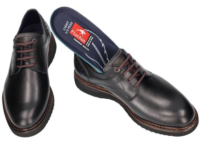 Fluchos WARRIOR F0344  geklede lage schoenen zwart