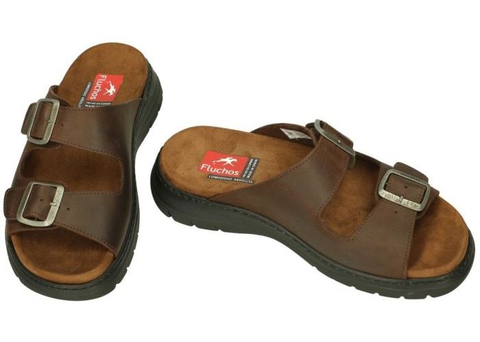 Fluchos KAIRO  F1774 pantoffels & slippers bruin donker