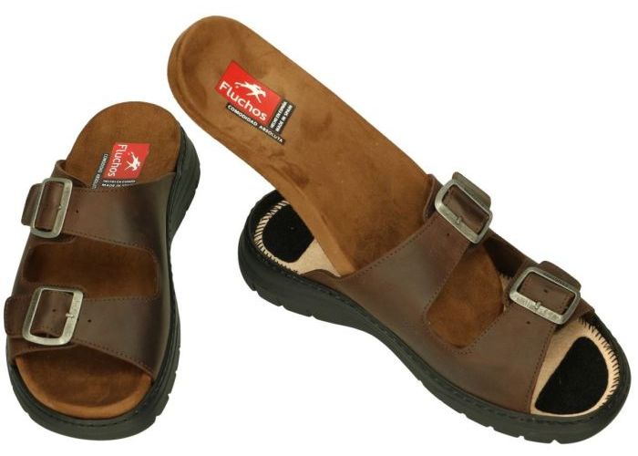 Fluchos KAIRO  F1774 pantoffels & slippers bruin donker