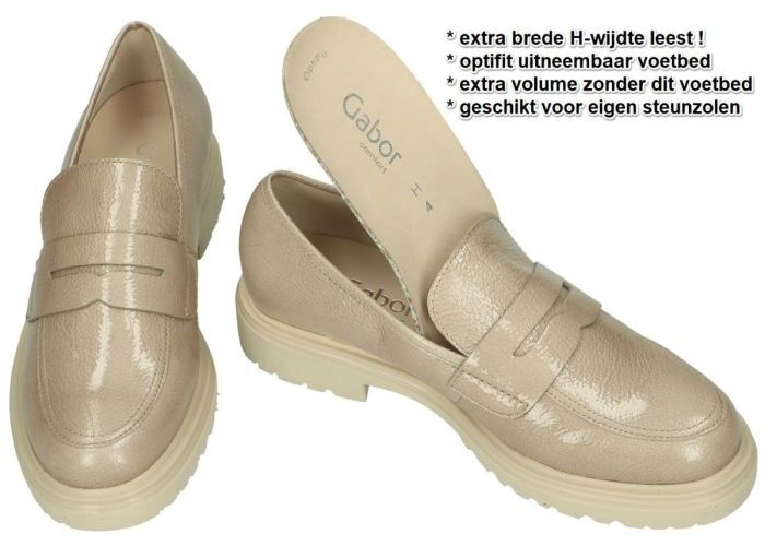 Gabor 32.550.82 ballerina's & mocassins beige