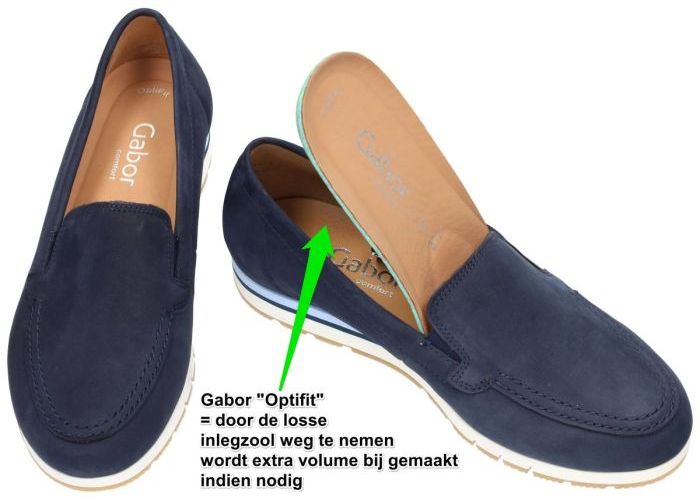 Gabor 62.414.36 ballerina's & mocassins blauw donker