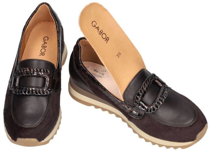 Gabor 4010.01.003 ballerina's & mocassins bruin donker
