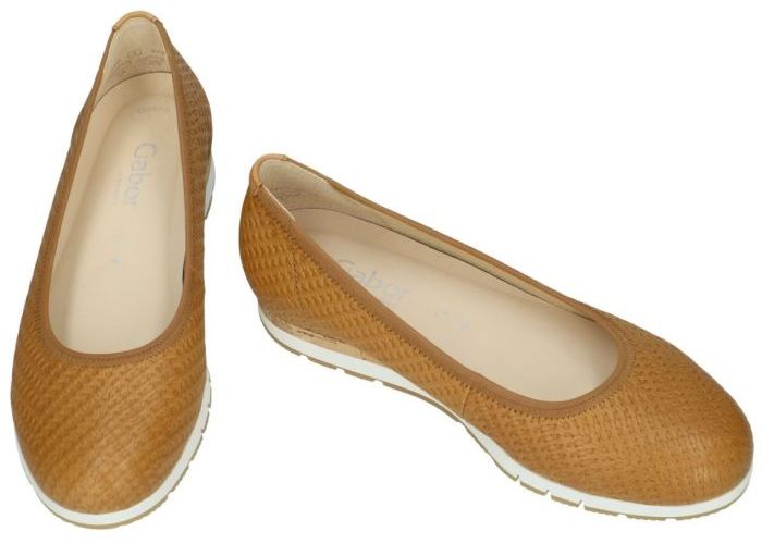 Gabor 82.410.04 ballerina's & mocassins cognac/caramel