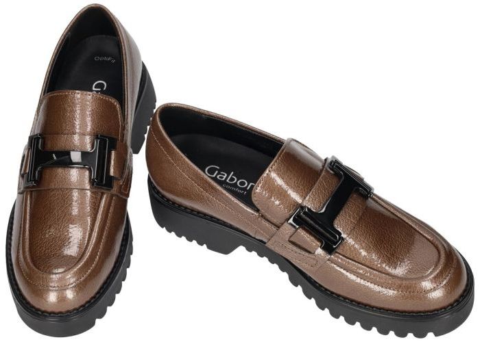 Gabor 72.452.81 ballerina's & mocassins taupe donker