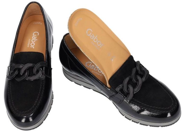 Gabor 52.415.87 ballerina's & mocassins zwart