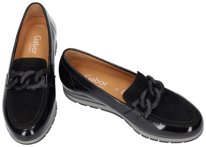 Gabor 72.415.87 ballerina's & mocassins zwart