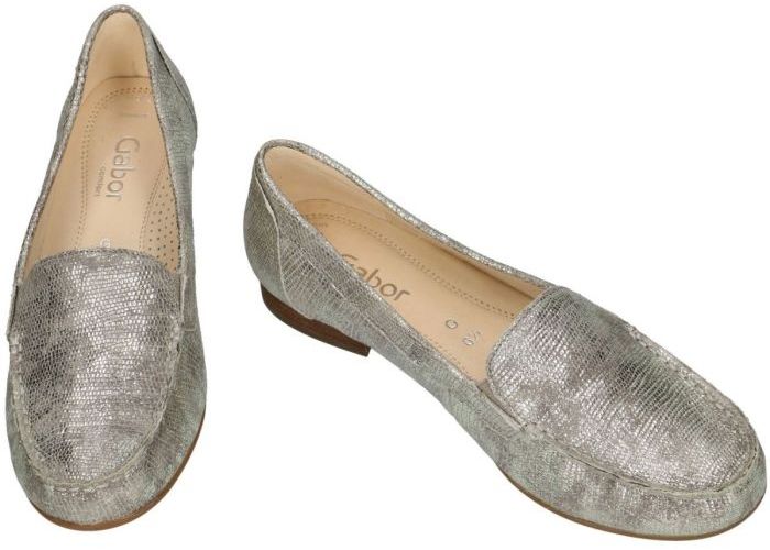 Gabor 6187 mocassins - loafers zilver