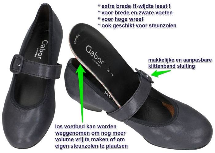 Gabor 46.139.16 pumps & hakschoenen blauw donker