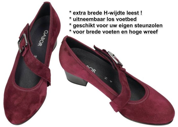 Gabor 3013.01.006 pumps & hakschoenen bordeaux